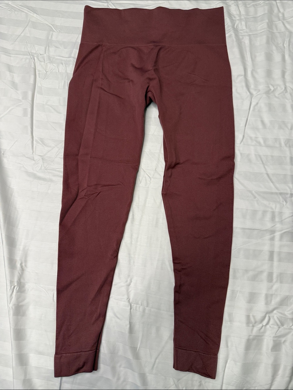 SET ACTIVE High-Waist Burgundy Active Leggings